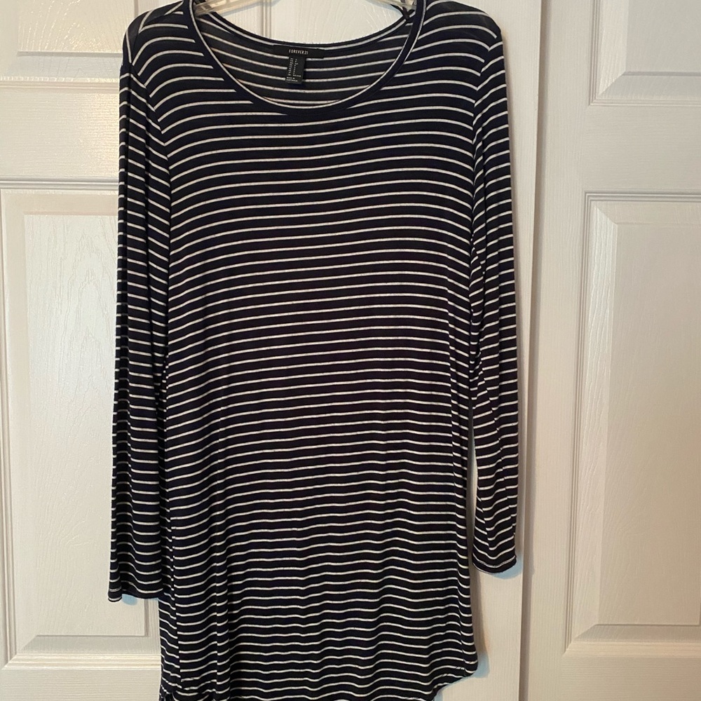 Spring/Summer light fabric long sleeve mini dress